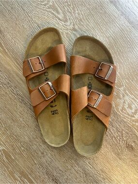 Birkenstock Arizona Cognac Leather Sandals